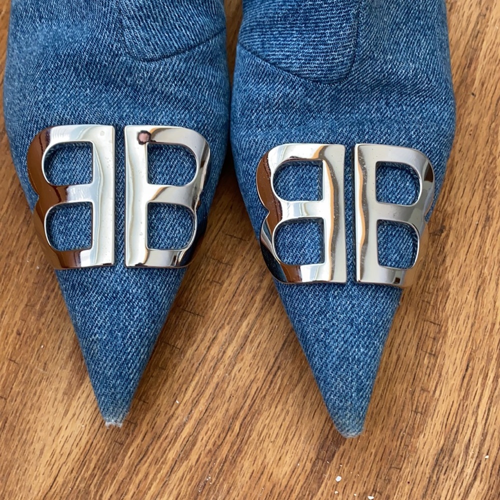 Balenciaga bb denim ankle boots - Picture 7 of 7